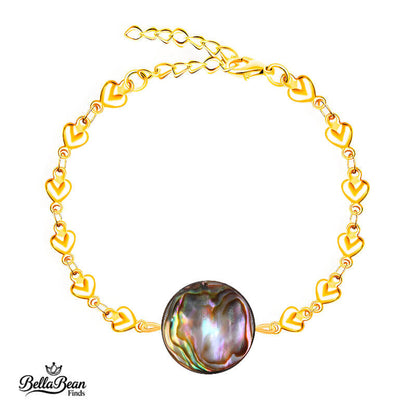 The Nautical Knot Bracelet: Pavé Diamond or Heart Link with Abalone Shell | The Oceanic Verses