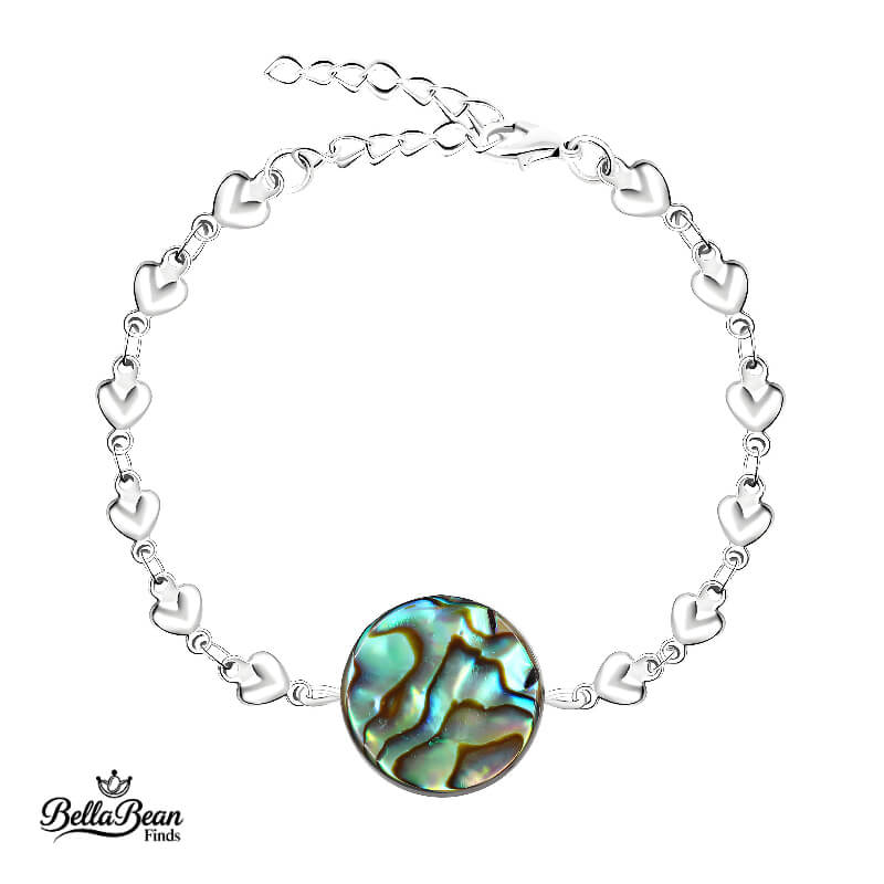 The Nautical Knot Bracelet: Pavé Diamond or Heart Link with Abalone Shell | The Oceanic Verses