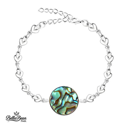 The Nautical Knot Bracelet: Pavé Diamond or Heart Link with Abalone Shell | The Oceanic Verses