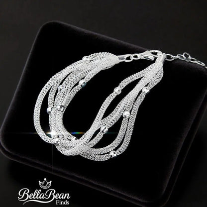 The Artisan 3D Lace Cuff: Sterling Silver Bracelet for Women with Hidden Sparkle