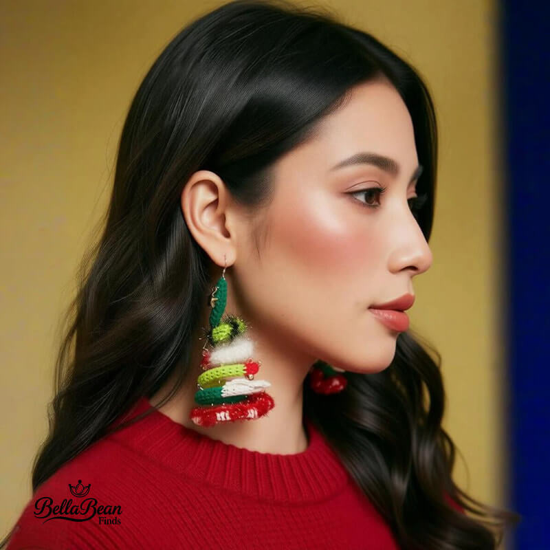 Your Personal Christmas Kinetic Earring - Handcrafted, Poseable Asymmetric Art