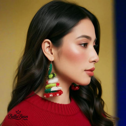 Your Personal Christmas Kinetic Earring - Handcrafted, Poseable Asymmetric Art