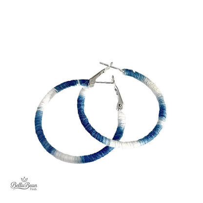 The Artisan Upgrade: Hand-Wrapped Indigo Hoops for Your Favorite Denim & Tee