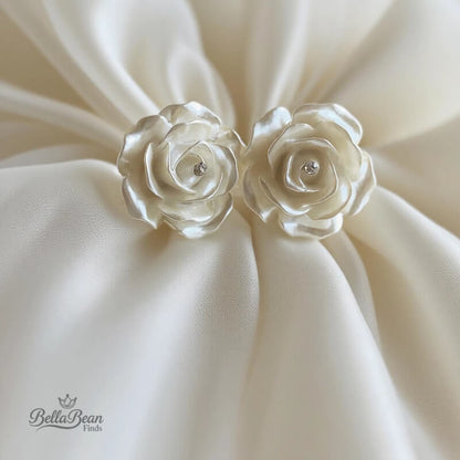 White Camellia Stud Earrings - Your Peaceful Oasis in a Busy World