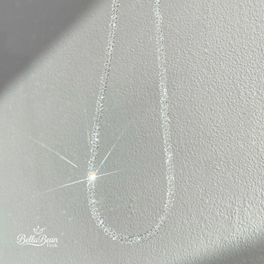 The Absolute Light Algorithm: A Crystalline Manifesto of Calculated Radiance | Precision Faceted Crystal Bead Necklace