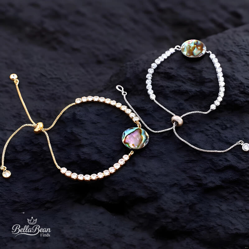 The Nautical Knot Bracelet: Pavé Diamond or Heart Link with Abalone Shell | The Oceanic Verses